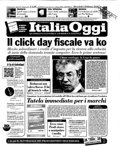 Italia oggi : quotidiano di economia finanza e politica